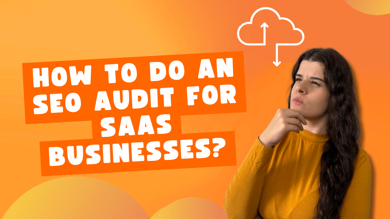 An image showing audit seo saas and ivana looking at the title, in a thinking mood